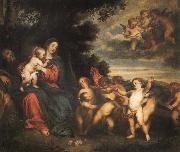 Anthony Van Dyck The rest in the flight to Egypt oil on canvas
